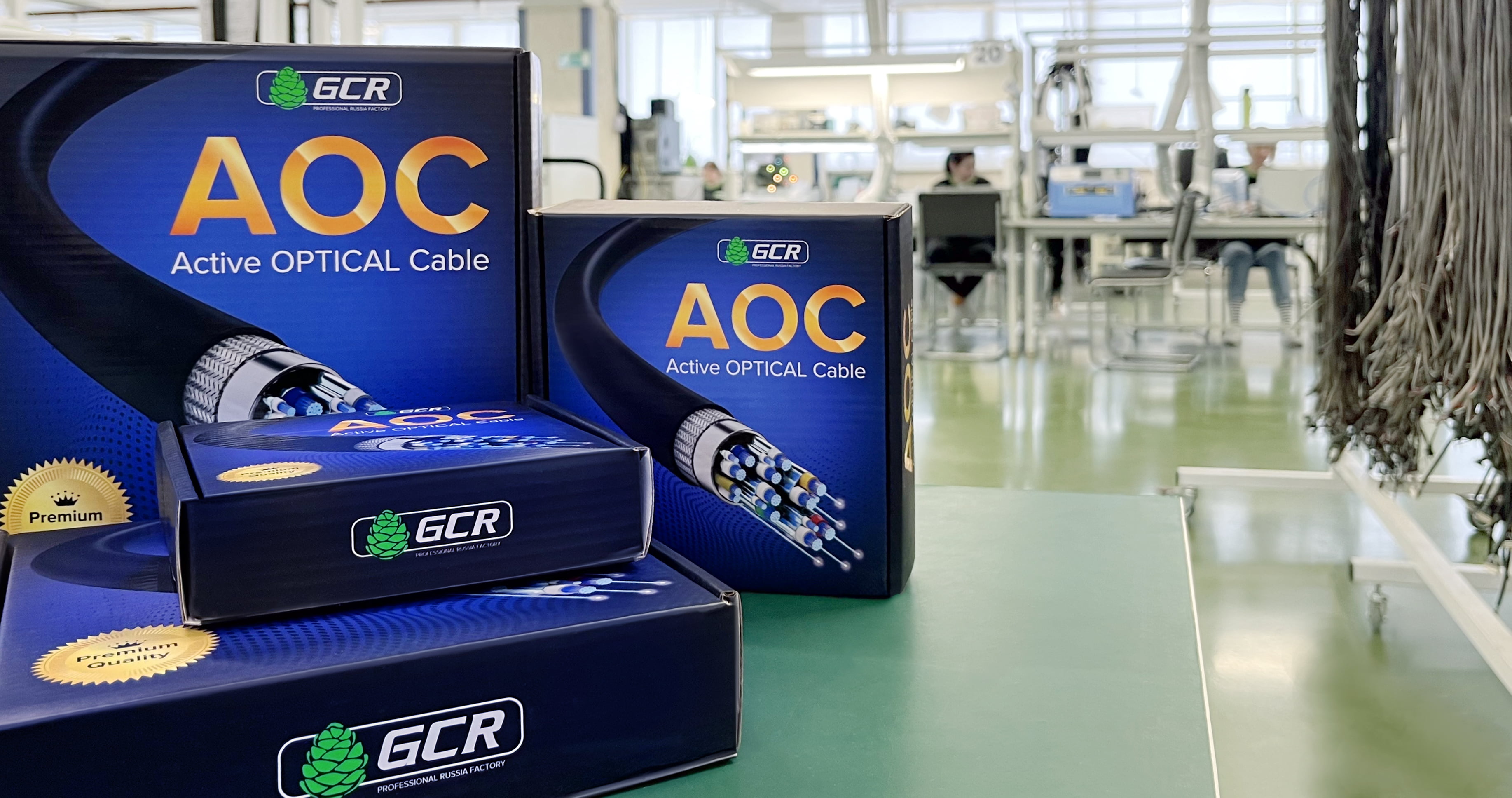 Производство и кабельная сборка оптического кабеля AOC HDMI / Display Port / USB 3.0 (USB 3.2)